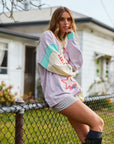 Yin Yang Long Sleeve Tee ~ Lilac Aqua - Only Lovers Left