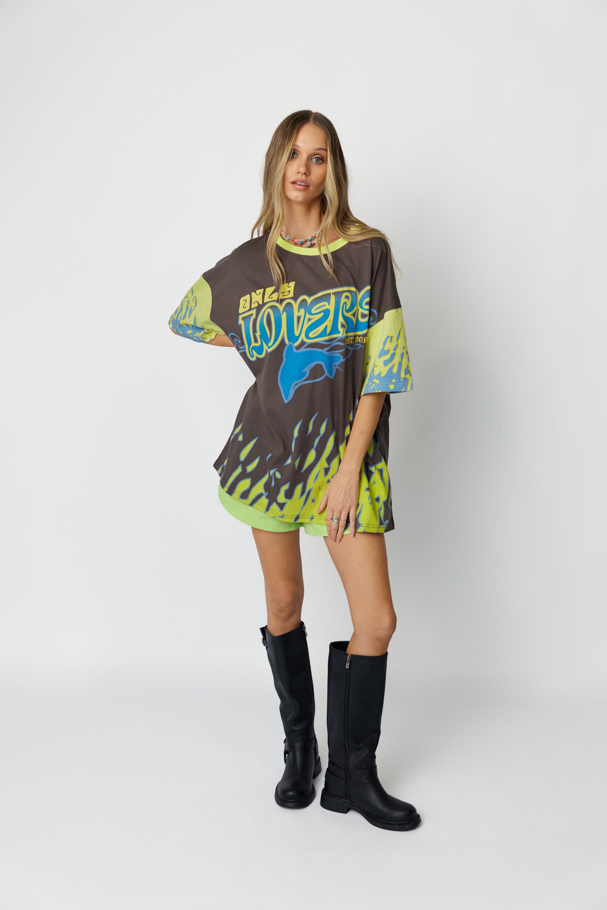Wave Racer Tee ~ Charcoal - Only Lovers Left