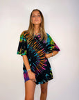 Tee Dress ~ Black + Rainbow - Only Lovers Left