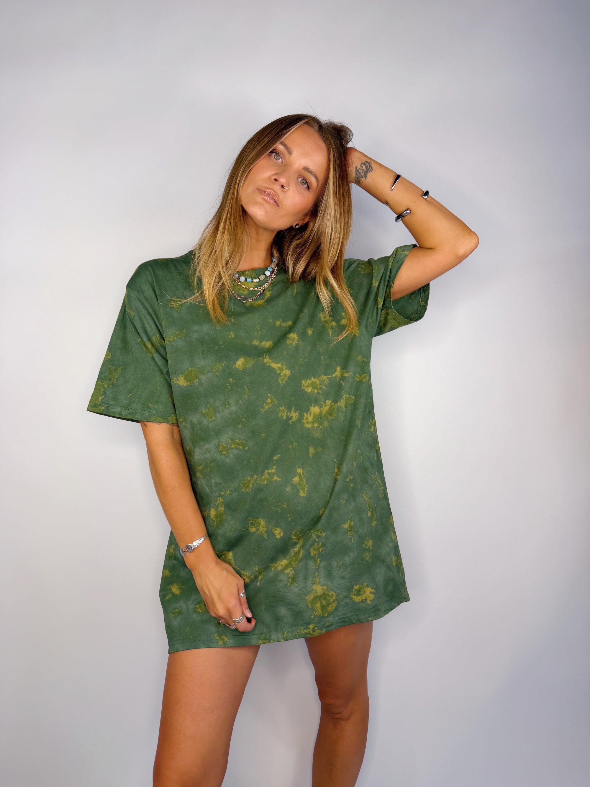 Tee Dress ~ Bottle Green - Only Lovers Left