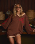 ‘The Roses’ Tee Dress - Sedona