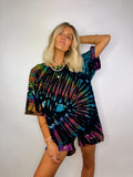 Tee Playsuit - Rainbow + Black (Boulder)