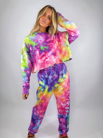 Crop Jumper - Size XL/2XL (New Rainbow)