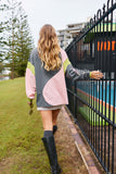 Yin Yang Long Sleeve Tee ~ Lime Charcoal