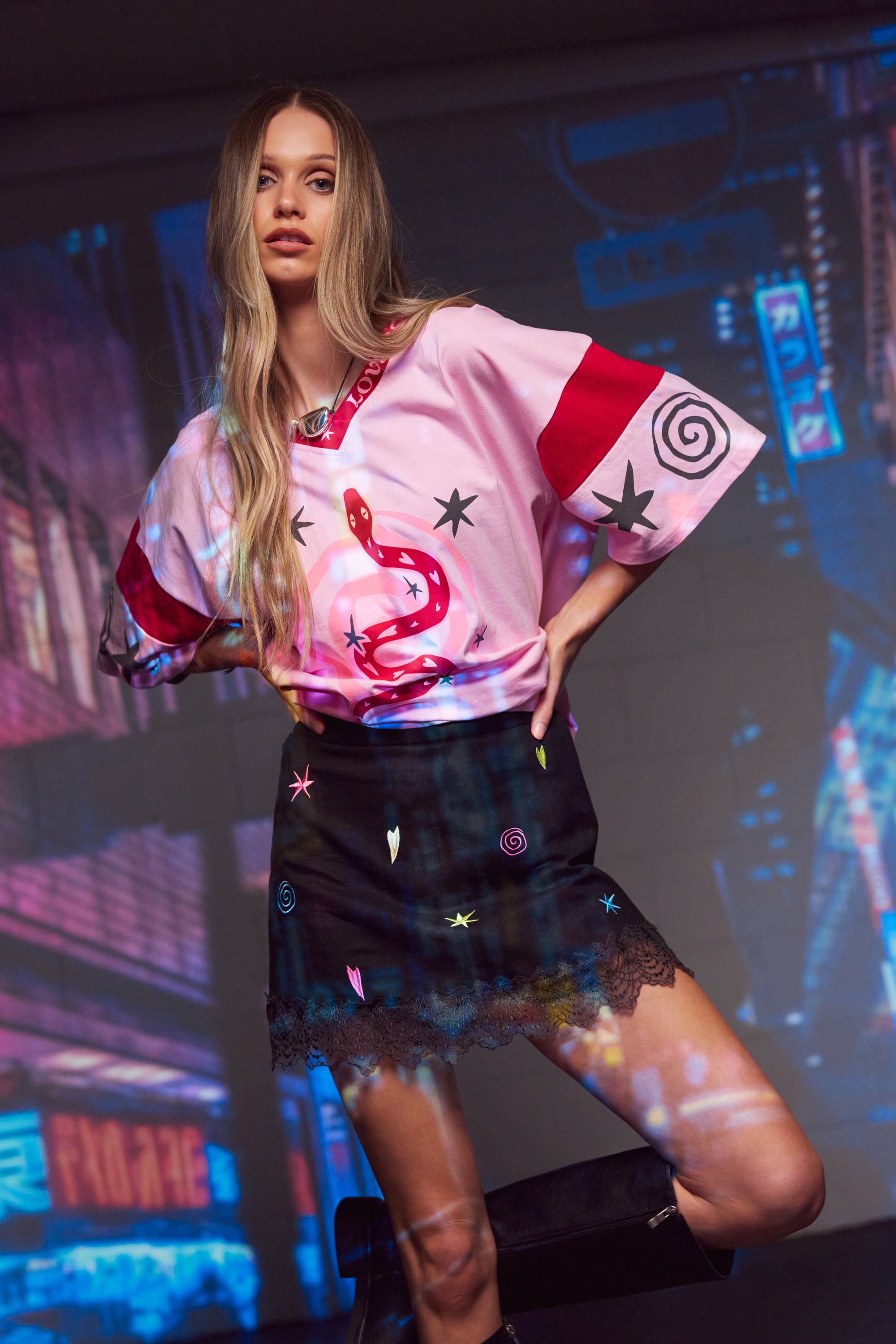 (WS) Lucky Mini Skirt ~ Midnight - Only Lovers Left