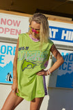 (WS) Wave Racer Tank Dress ~ Chartreuse - Only Lovers Left