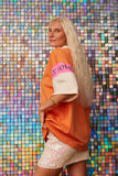 Sea Shell Motel Oversized Tee ~ Papaya