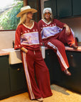 Surf League Lounge Pants - Burgundy - Only Lovers Left
