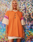 Sea Shell Motel Oversized Tee ~ Papaya - Only Lovers Left