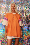 Sea Shell Motel Oversized Tee ~ Papaya