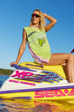 (WS) Wave Racer Tank Dress ~ Chartreuse - Only Lovers Left