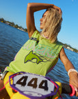 (WS) Wave Racer Tank Dress ~ Chartreuse - Only Lovers Left