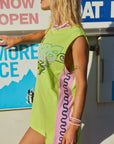 (WS) Wave Racer Tank Dress ~ Chartreuse - Only Lovers Left