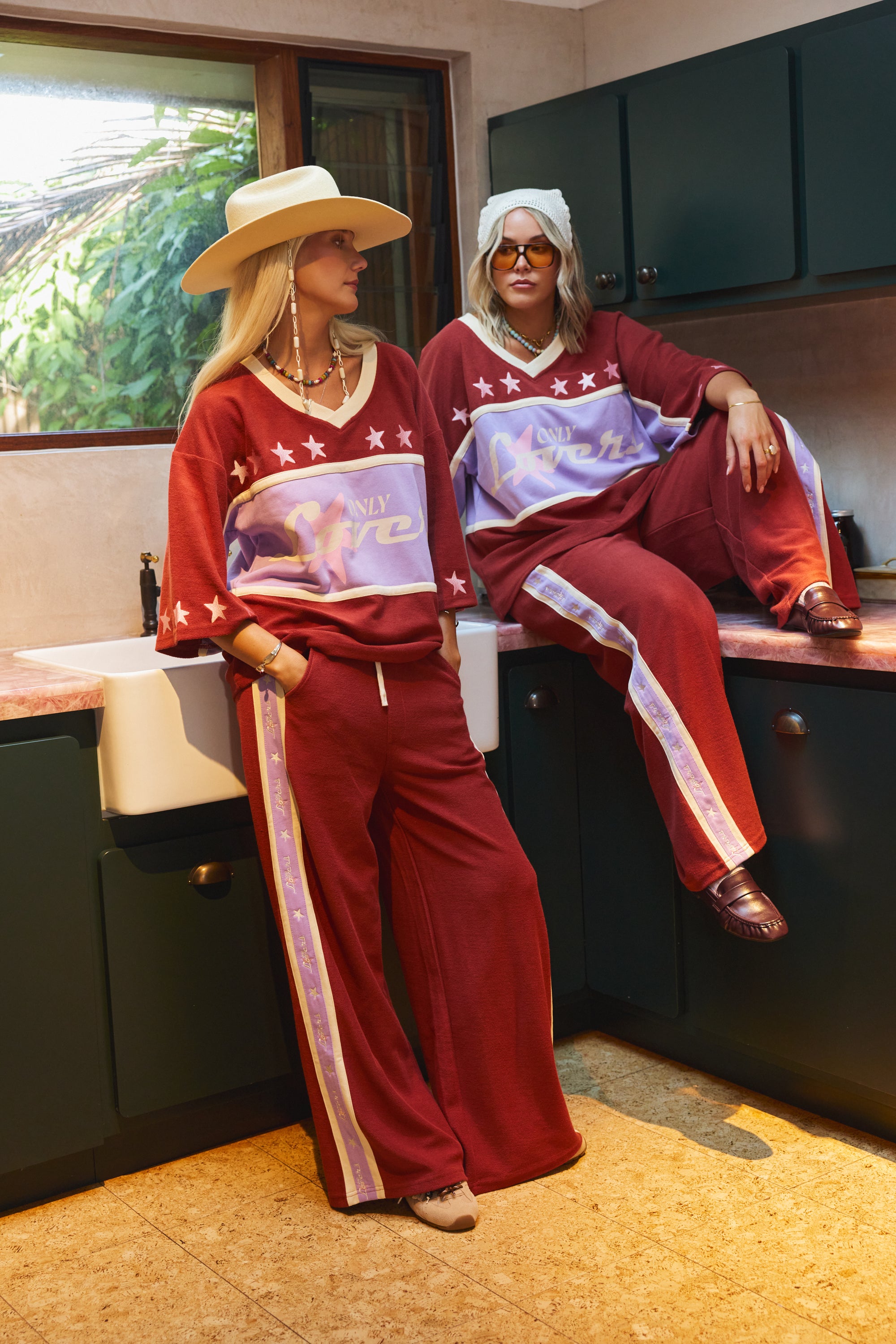 Surf League Jersey - Burgundy - Only Lovers Left