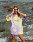 Yin Yang Tee Dress ~ Lemon Orchid - Only Lovers Left