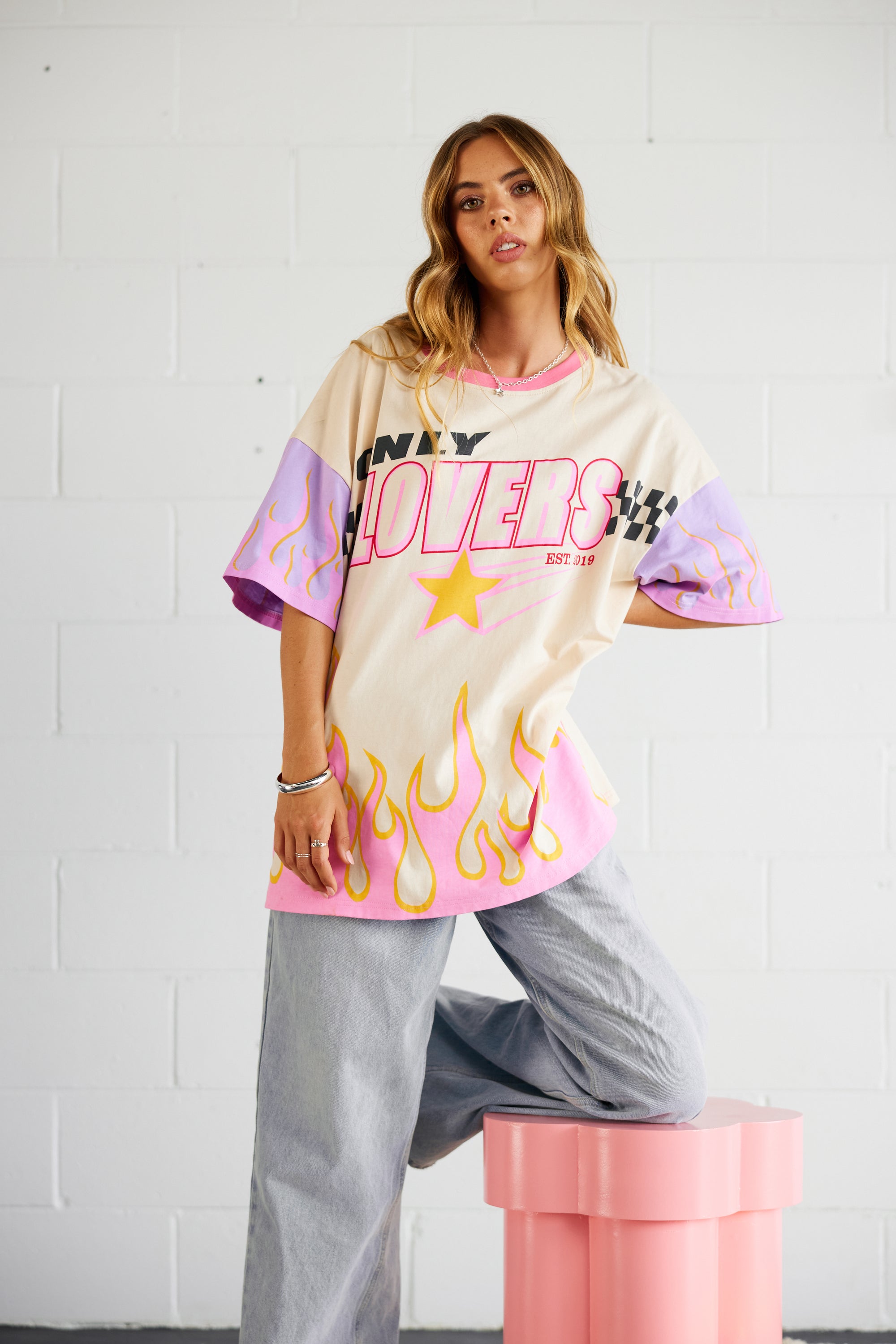 Moto Tee - Cream - Only Lovers Left