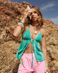Sun Honey Halter Top ~ Sea Glass - Only Lovers Left