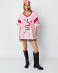 (WS) Serpent Tee ~ Pink - Only Lovers Left