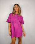 Tee Dress ~ Pink + Black - Only Lovers Left