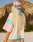 (WS) Silk Scarf ~ Aqua Mirage - Only Lovers Left