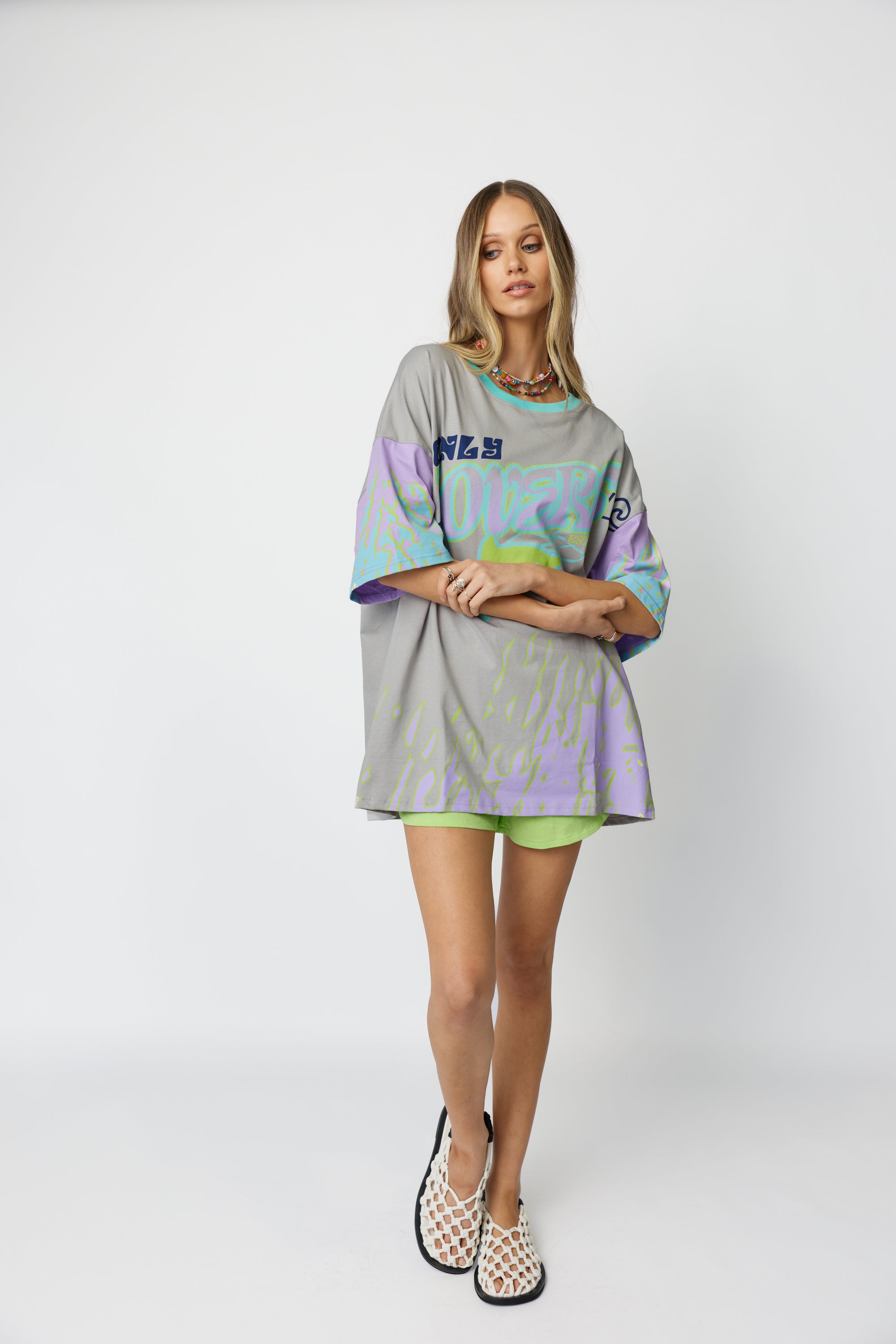 Wave Racer Tee ~ Silver - Only Lovers Left
