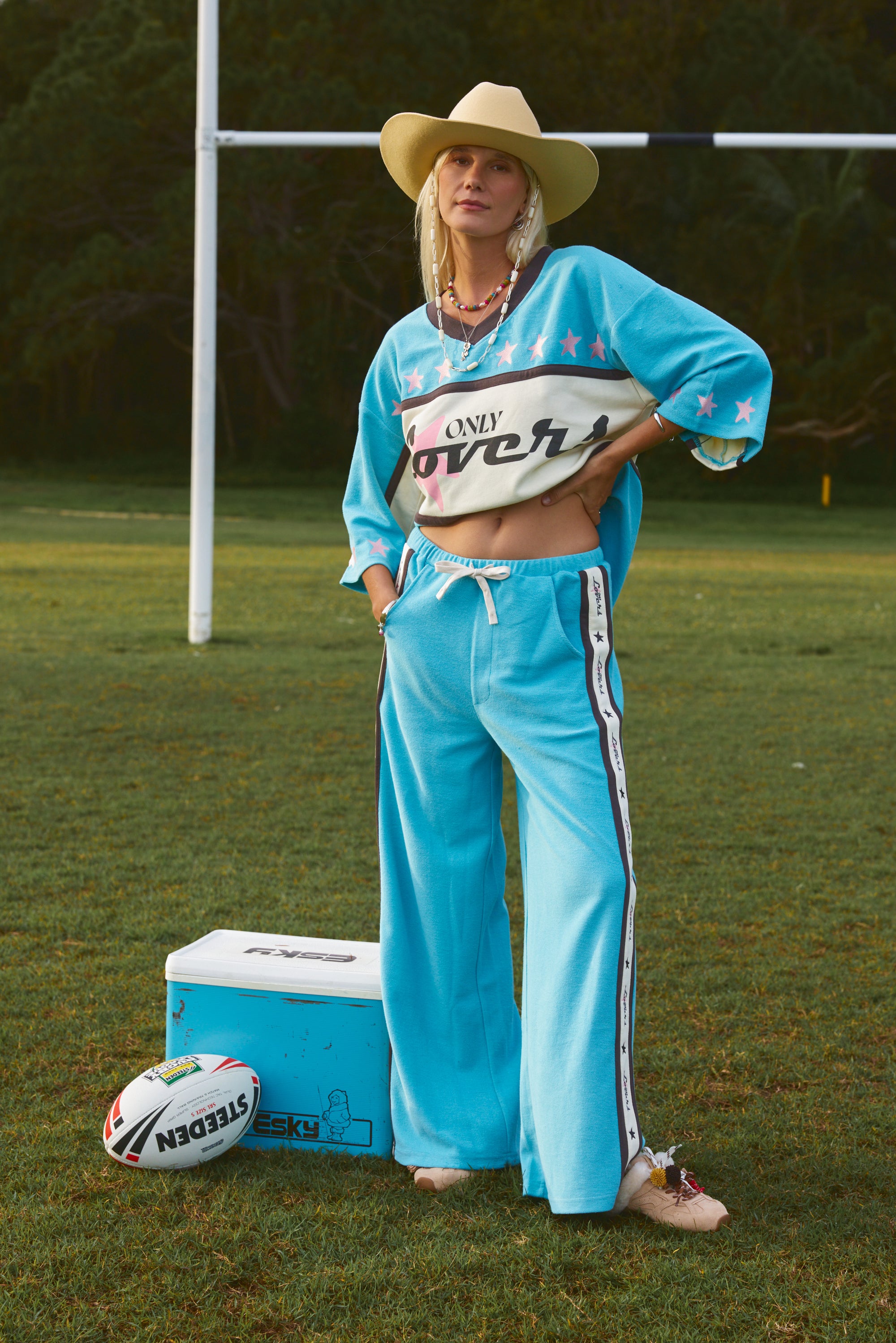 Surf League Lounge Pants - Sky Blue - Only Lovers Left