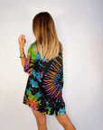 Tee Dress ~ Black + Rainbow - Only Lovers Left