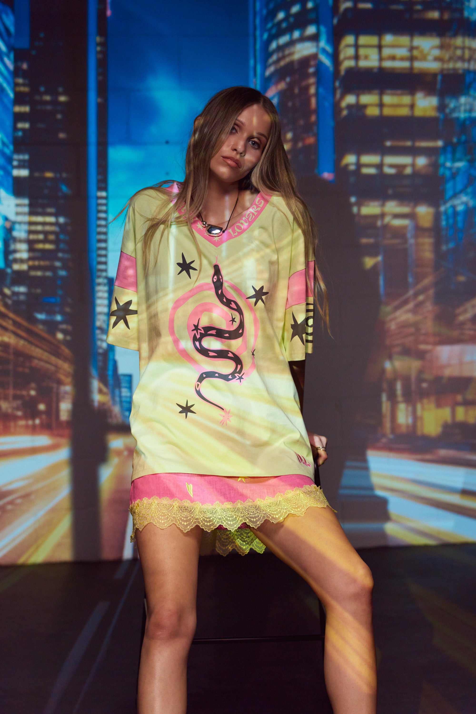 (WS) Serpent Tee ~ Lime - Only Lovers Left