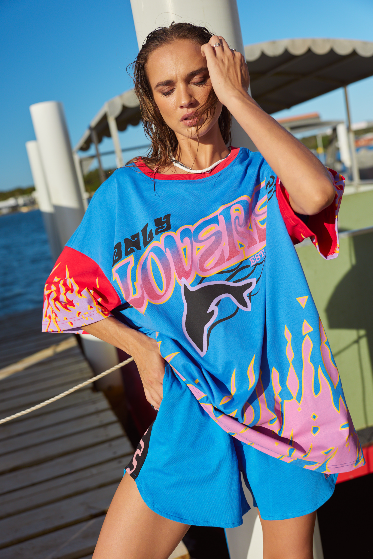 Wave Racer Tee ~ Cobalt - Only Lovers Left