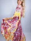 Tiered Midi Skirt (Sunset) - Size L/XL