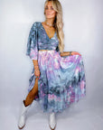Tiered Midi Skirt (Dark Moon Beam) - Size L/XL - Only Lovers Left