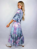 Tiered Midi Skirt (Dark Moon Beam) - Size L/XL