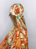 70's Head Scarf (Rose Garden)