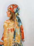 70's Head Scarf (Ocean Eve)